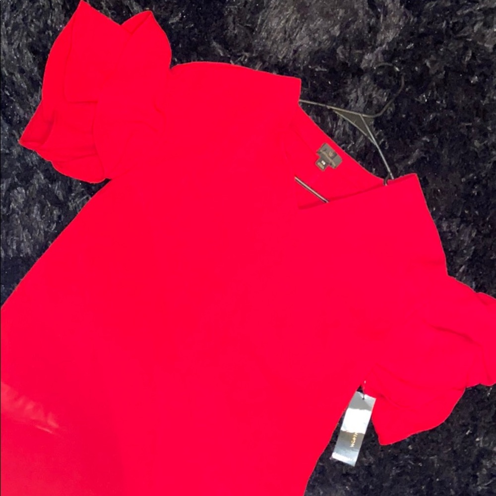 Red cocktail dress